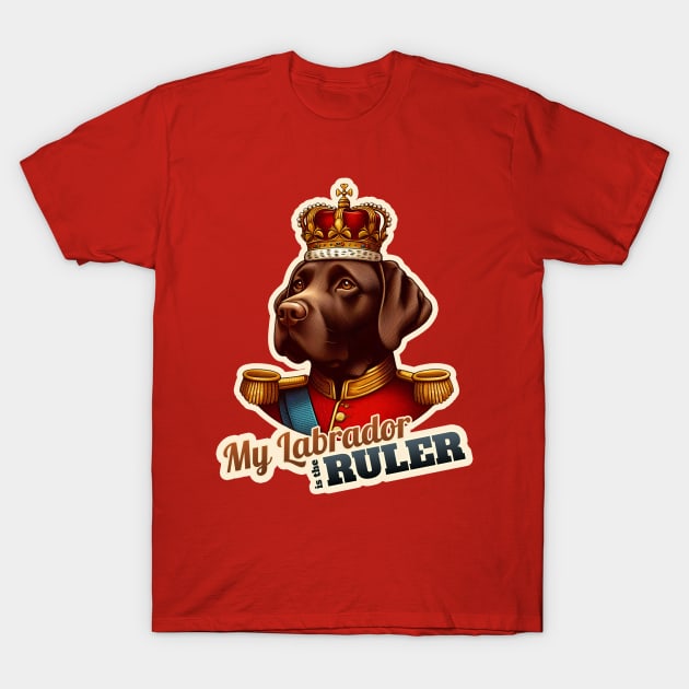 King Queen Labrador Retriever T-Shirt by k9-tee